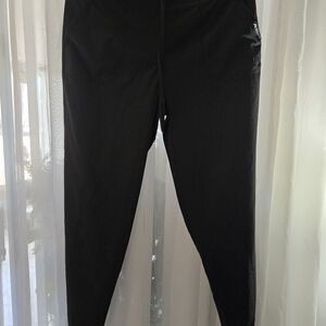 Albion Black Active Leggings with Subtle Logo